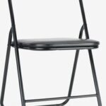 Krzesła czarne składane