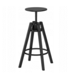 Stołek barowy, czarny 63-74 cm