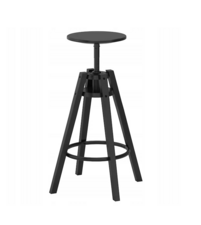Stołek barowy, czarny 63-74 cm