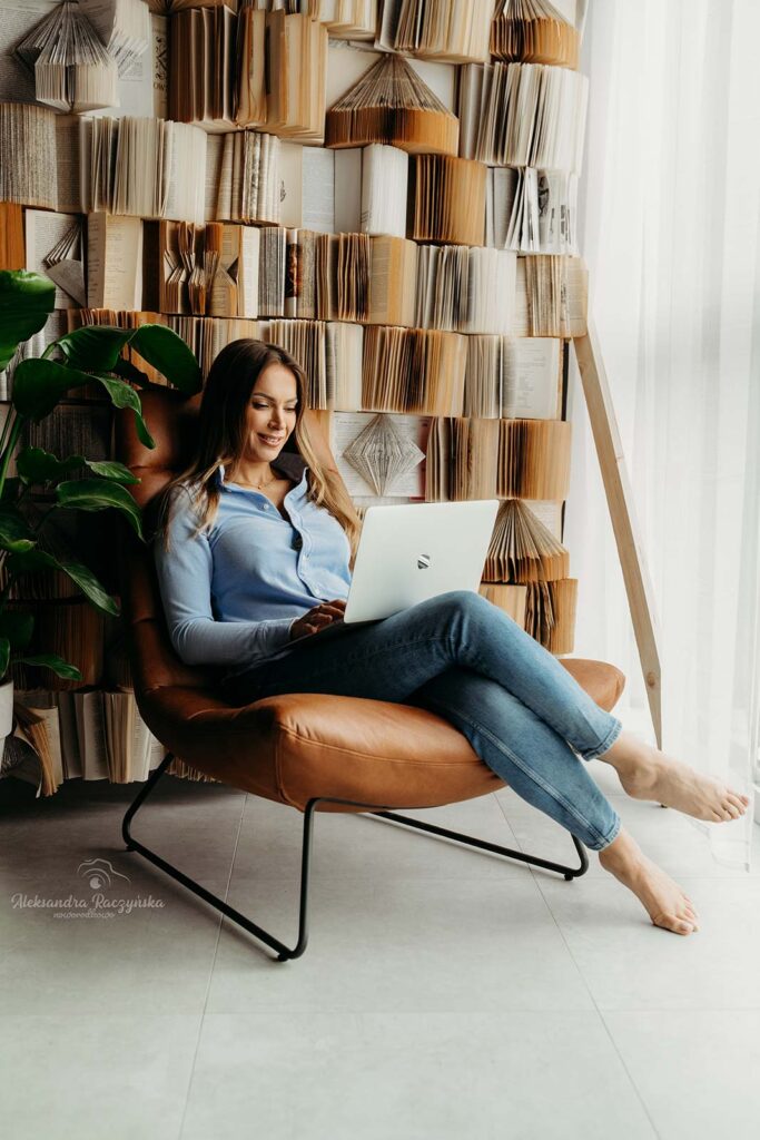 Sesja biznesowa w studio